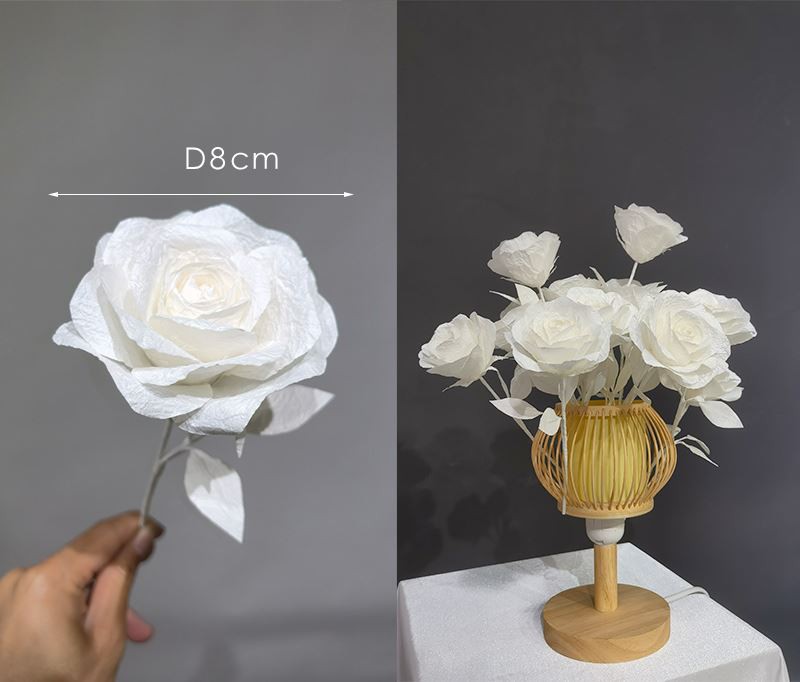 Bunga kertas mini untuk kraf